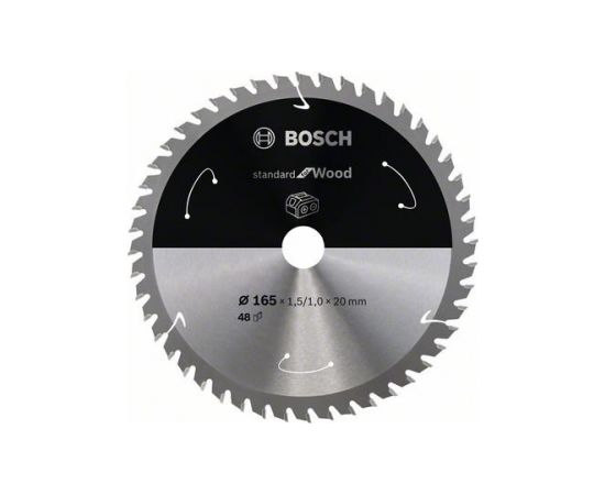 Griešanas disks kokam Bosch Standard for Wood 2608837687; 165 mm