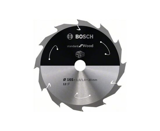 Griešanas disks kokam Bosch Standard for Wood 2608837684; 165 mm