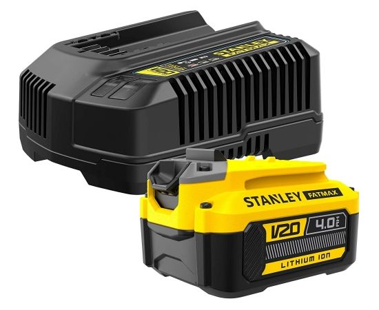 Akumulators Stanley V20; 18 V; 4,0 Ah + lādētājs