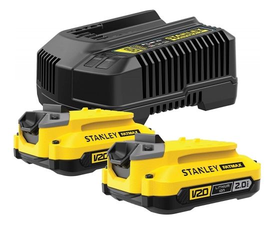 Stanley Starter Set V20 Piederumu komplekts 18V 2x2Ah + lādētājs