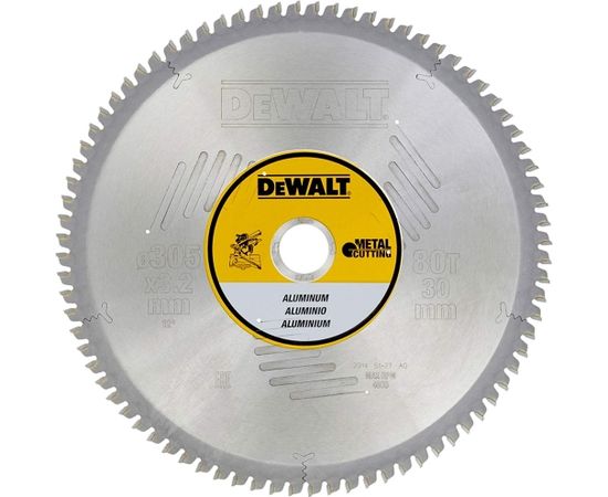 Griešanas disks metālam DeWalt; 305x3,2x30,0 mm; Z80; -5°