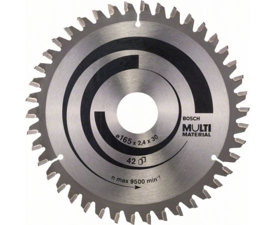 Griešanas disks kokam Bosch MULTI MATERIAL; 165x2,4x30,0 mm; Z42; -5°