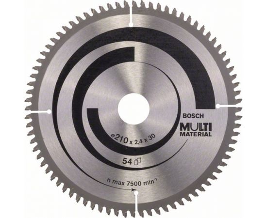 Griešanas disks kokam Bosch MULTI MATERIAL; 210x2,5x30,0 mm; Z80; -5°