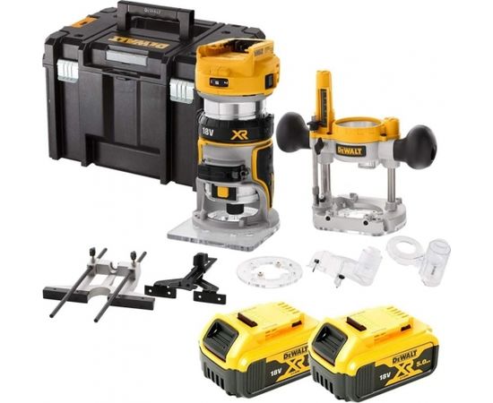 Frēze DeWalt DCW604P2-QW; 18 V; 2x5,0 Ah akum.