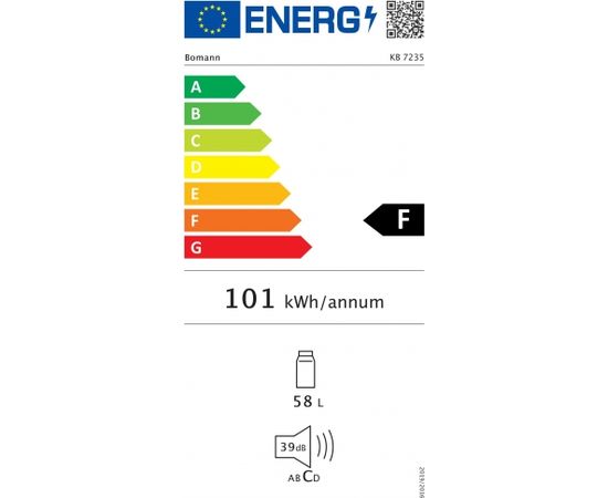Bomann KB7235W Ledusskapis 63cm Ledusskapji
