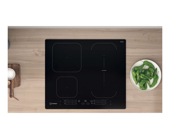 Indesit IB 65B60 NE Black Built-in 59 cm Zone induction hob 4 zone(s)