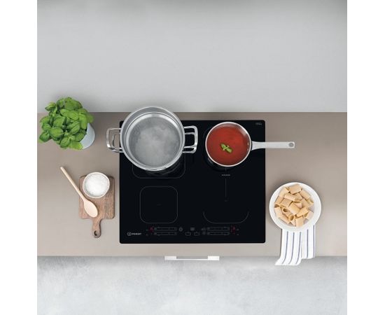 Indesit IB 65B60 NE Black Built-in 59 cm Zone induction hob 4 zone(s)