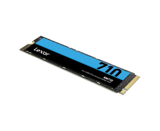 Lexar M.2 NVMe SSD NM710 500GB SSD form factor M.2 2280, SSD interface PCIe Gen4x4, Write speed 2600 MB/s, Read speed 5000 MB/s