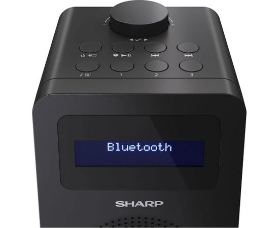 Sharp DR-430(BK) Digital Radio, FM/DAB/DAB+, Bluetooth 5.0, Midnight Black