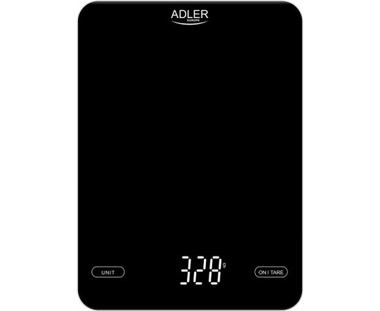 Adler Kitchen Scale AD 3177b Maximum weight (capacity) 10 kg, Accuracy 1 g, Black