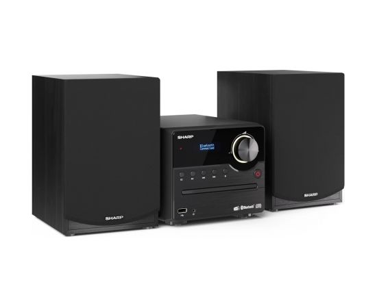 Sharp XL-B517D(BK) Hi-Fi Micro System, CD/FM/USB/Bluetooth v5.0, Aux-in, 45W, Black