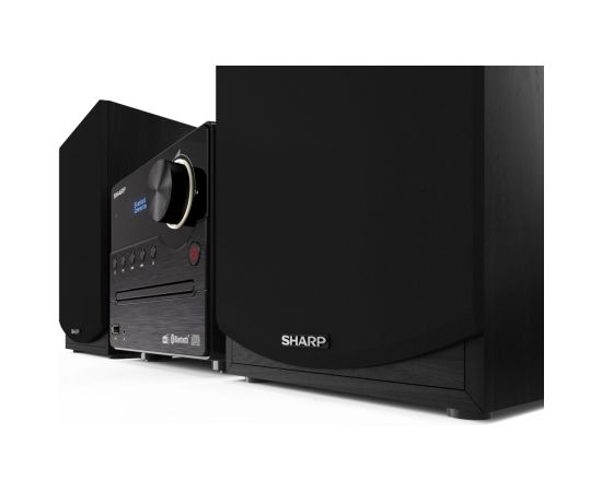 Sharp XL-B517D(BK) Hi-Fi Micro System, CD/FM/USB/Bluetooth v5.0, Aux-in, 45W, Black