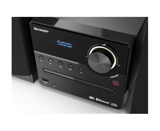 Sharp XL-B517D(BK) Hi-Fi Micro System, CD/FM/USB/Bluetooth v5.0, Aux-in, 45W, Black