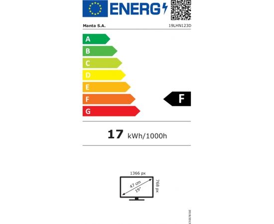 Televizors 19 collas Manta 19LHN123D D-LED