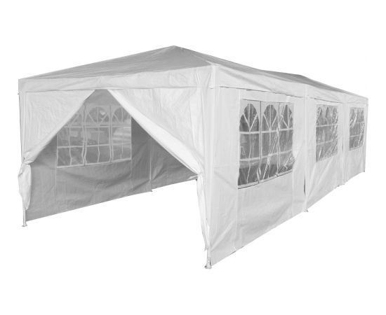Saska Garden Pawilon ogrodowy namiot imprezowy 9x3m 6 ścian biały