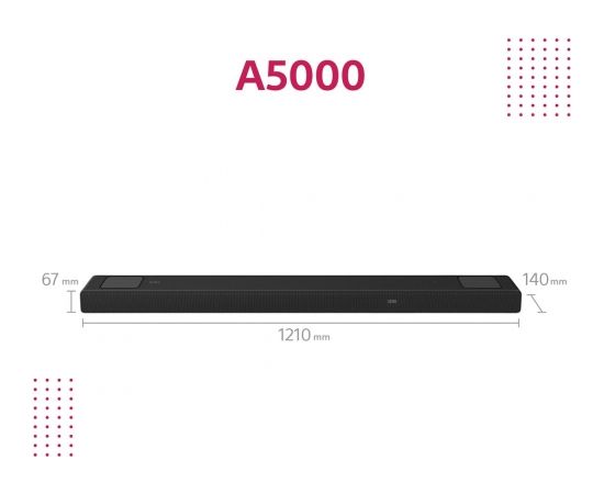 Sony HT-A5000 Black 5.1.2 channels 450 W