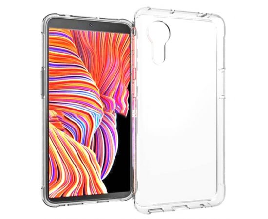 Fusion Precise Case 2mm izturīgs silikona aizsargapvalks Samsung G525 Galaxy Xcover 5 caurspīdīgs