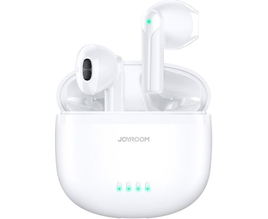 Joyroom TWS earphones wireless ENC waterproof IPX4 Bluetooth 5.3 white (JR-TL11)