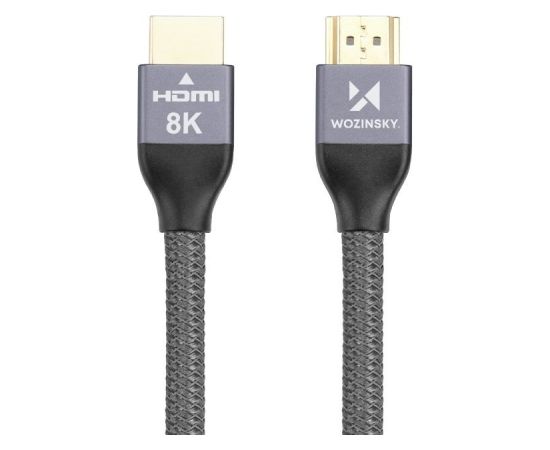 Wozinsky cable HDMI 2.1  8K 60 Hz 48 Gbps | 4K 120 Hz | 2K 144 Hz 1m silver (WHDMI-10)