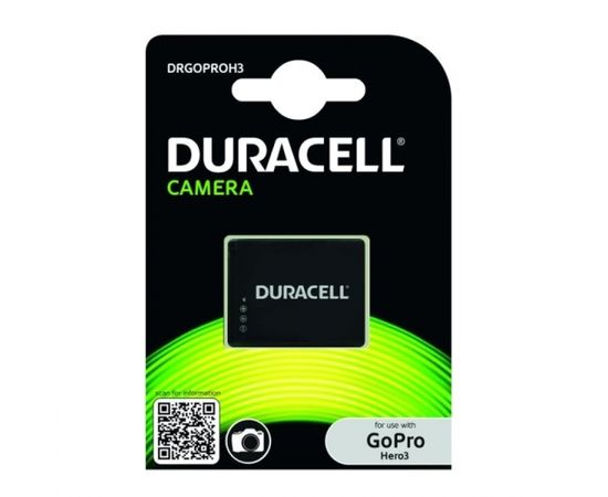 Duracell Премиум Аналог AHDBT-301 AHDBT-302 Аккумулятор GoPro 3 3+ Black & Silver 3.7V 1000mAh