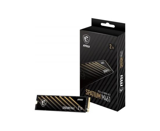 SSD|MSI|SPATIUM M461|2TB|M.2|PCIE|NVMe|3D NAND|Write speed 4200 MBytes/sec|Read speed 5000 MBytes/sec|2.15mm|TBW 450 TB|MTBF 1500000 hours|S78-440Q550-P83