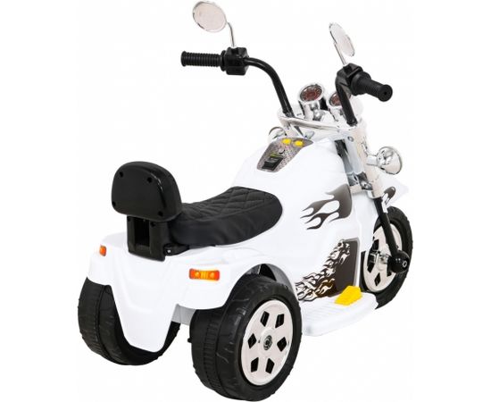 Elektriskais motocikls "Hot Chopper", baltas