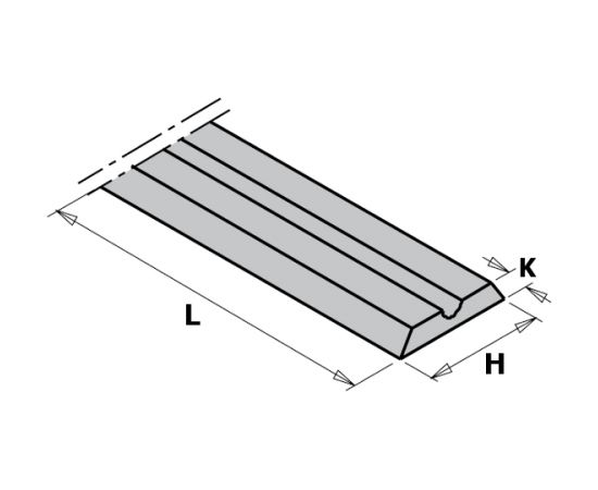 Ēveles asmeņi CMT 790.805.01; 80,5x5,5x1,1 mm; HWM; 10 gab.