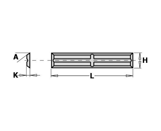 Ēveles asmeņi CMT 790.500.01; 50x5,5x1,1 mm; HW-HC; 1 gab.