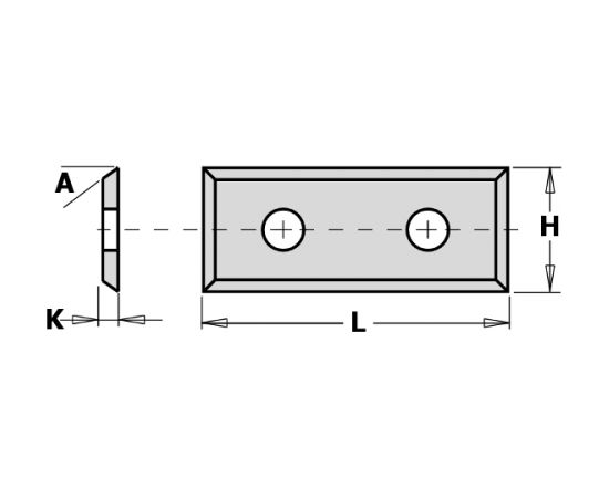 Ēveles asmeņi CMT 790.295.12; 29,5x12x1,5 mm; HWM; 1 gab.