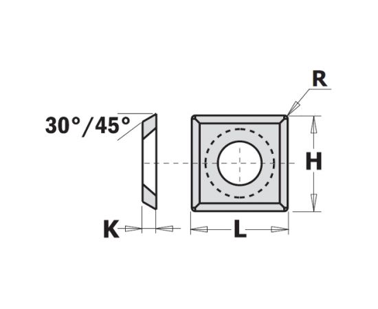 Ēveles asmeņi CMT 790.140.20; 14x14x2 mm; HW-HC; 1 gab.