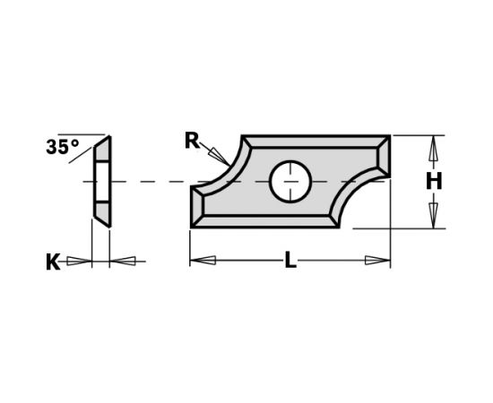 Ēveles asmeņi CMT 790.080.00; 24x12x1,5 mm; HWM; 1 gab.