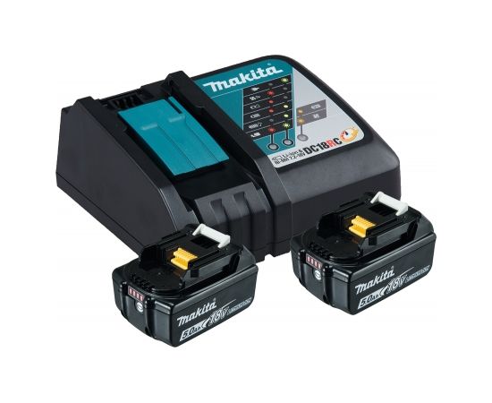 Piederumu komplekts Makita 197570-9; 18 V; 2x5,0 Ah akum.