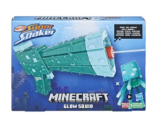 NERF SUPER SOAKER Minecraft ūdens pistole Glow Squid