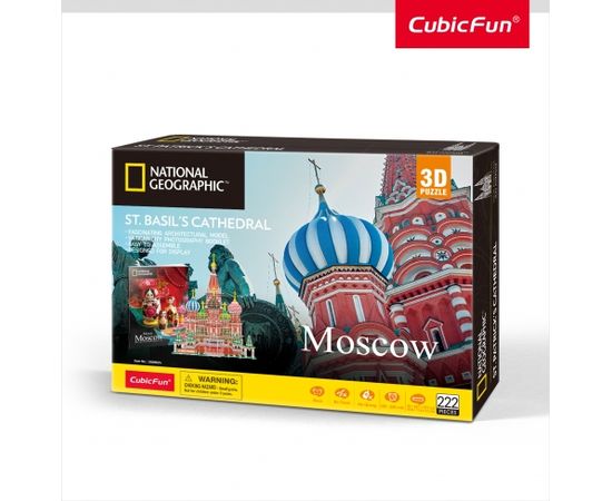 Cubic Fun CUBICFUN 3D puzle NatGeo - Svētā Bazilija katedrāle