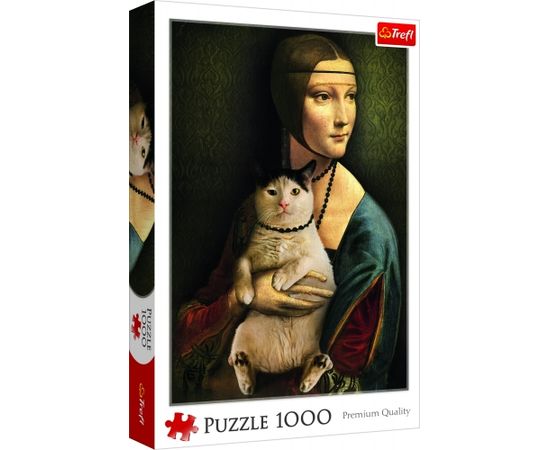 TREFL Пазл Дама с кошкой, 1000 шт.