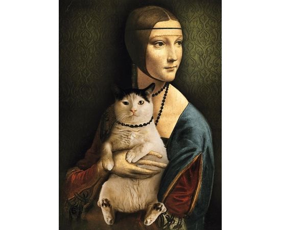 TREFL Puzle Lēdija ar kaķi, 1000 gab.
