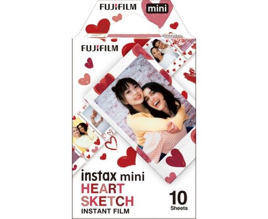 Fujifilm Instax Mini 1x10 Heart Sketch