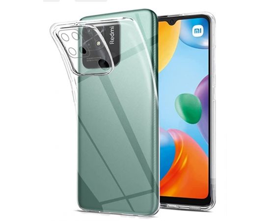 Fusion Precise Case 2mm izturīgs silikona aizsargapvalks Xiaomi Poco C40 caurspīdīgs