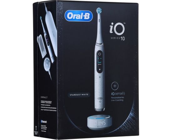 Braun ORAL-B iO Series 10 Stardust White Electric toothbrush + iO Sense charger White