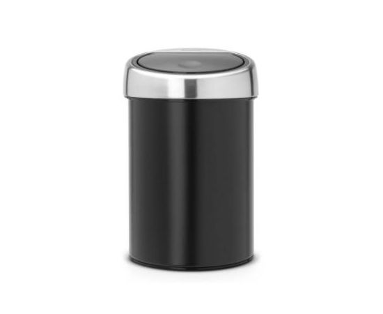 Brabantia atkritumu tvertne Touch Bin, 3l, matt black