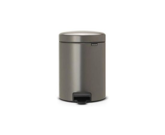 Brabantia atkritumu tvertne ar pedāli NewIcon, 5l, platinum