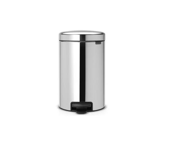 Brabantia atkritumu tvertne ar pedāli NewIcon, 12l, brilliant steel