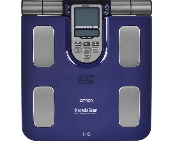 Omron BF511 Square Blue Electronic personal scale