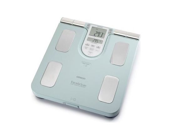 Omron BF511 Square Turquoise Electronic personal scale Ķermeņa svari