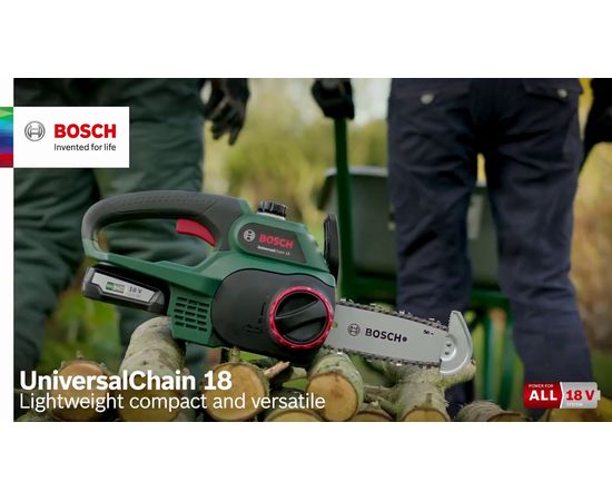 Bosch UniversalChain 18 cordless chainsaw