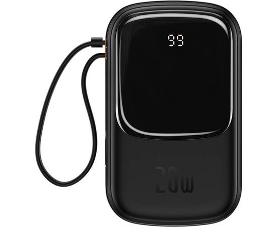 Powerbank Baseus Qpow PRO with cable, 20000mAh, 20W (Black)