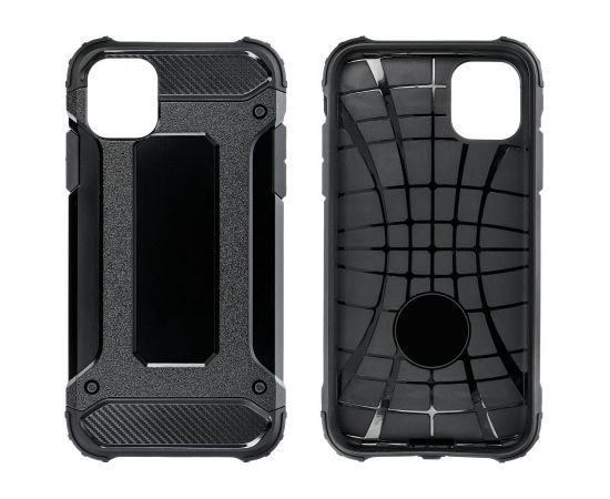 Mocco Trust Armored Shockproof Carbon Aizmugurējais Apvalks Priekš Samsung Galaxy S23 Melns