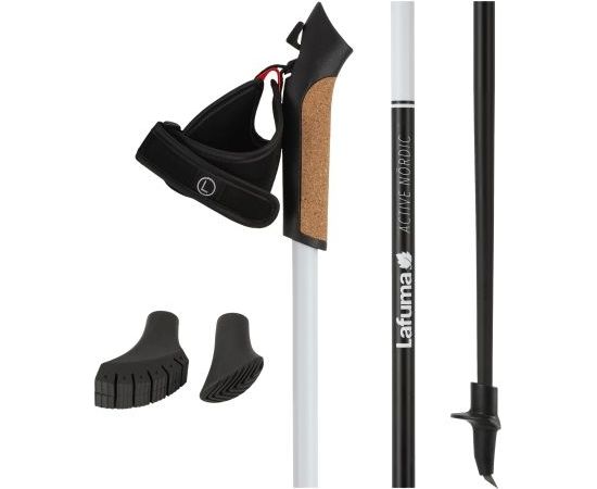 Lafuma Active Nordic Pairs / Balta / Melna / 120 cm