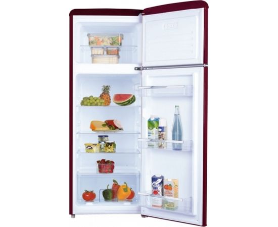 Amica KGC 15631 R fridge-freezer Freestanding 208 L E Bordeaux