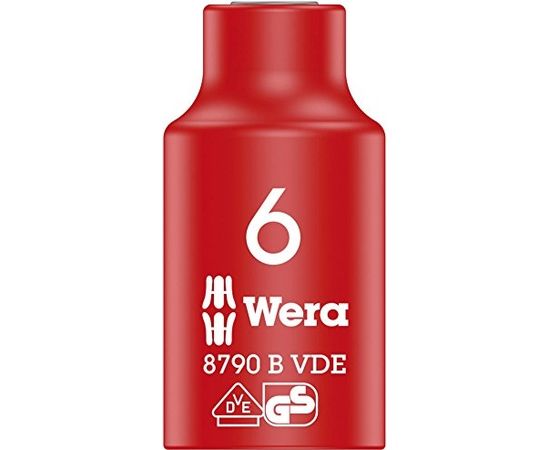 Wera Cyclops socket wrench bit 6x46 - 8790 B VDE, insulated, with 3/8 "drive